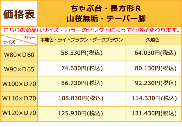 新価格表8%