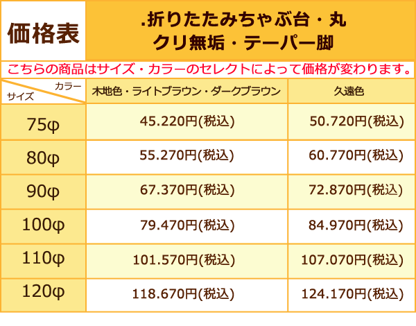 ８％新価格表2016