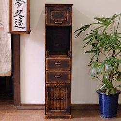 和家具｜ベンチチェスト/無垢（幅80）/久遠仕上げ