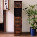 和家具｜収納 隙間チェスト（扉付き）/久遠仕上げ